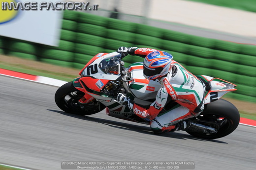 2010-06-26 Misano 4006 Carro - Superbike - Free Practice - Leon Camier - Aprilia RSV4 Factory